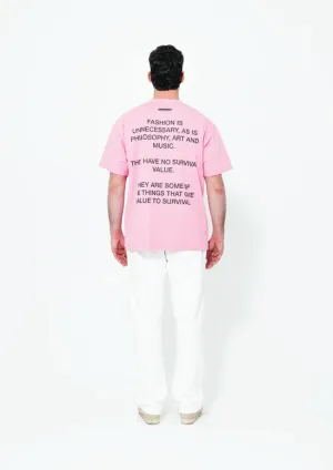 UNNECESSARY Survival Tee Hot Pink