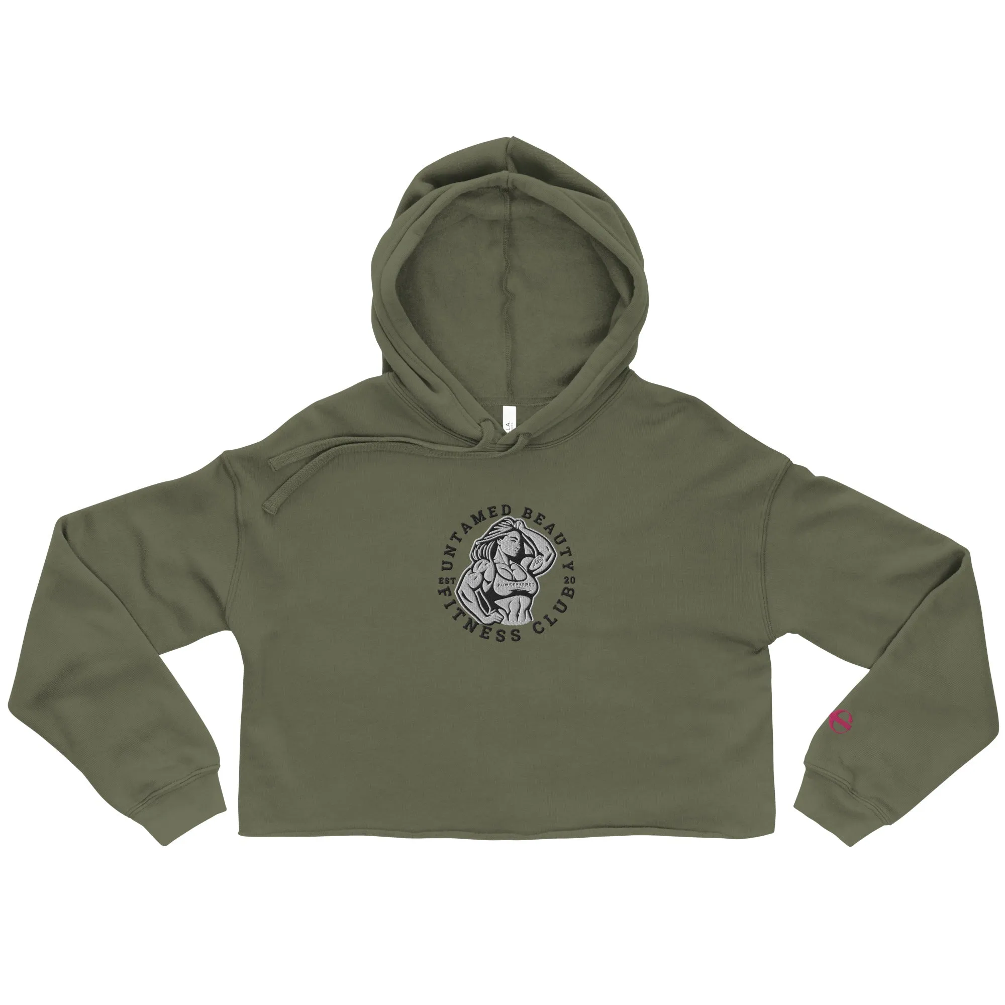 UNTAMED BEAUTY POWER FITNESS CLUB - Crop Hoodies