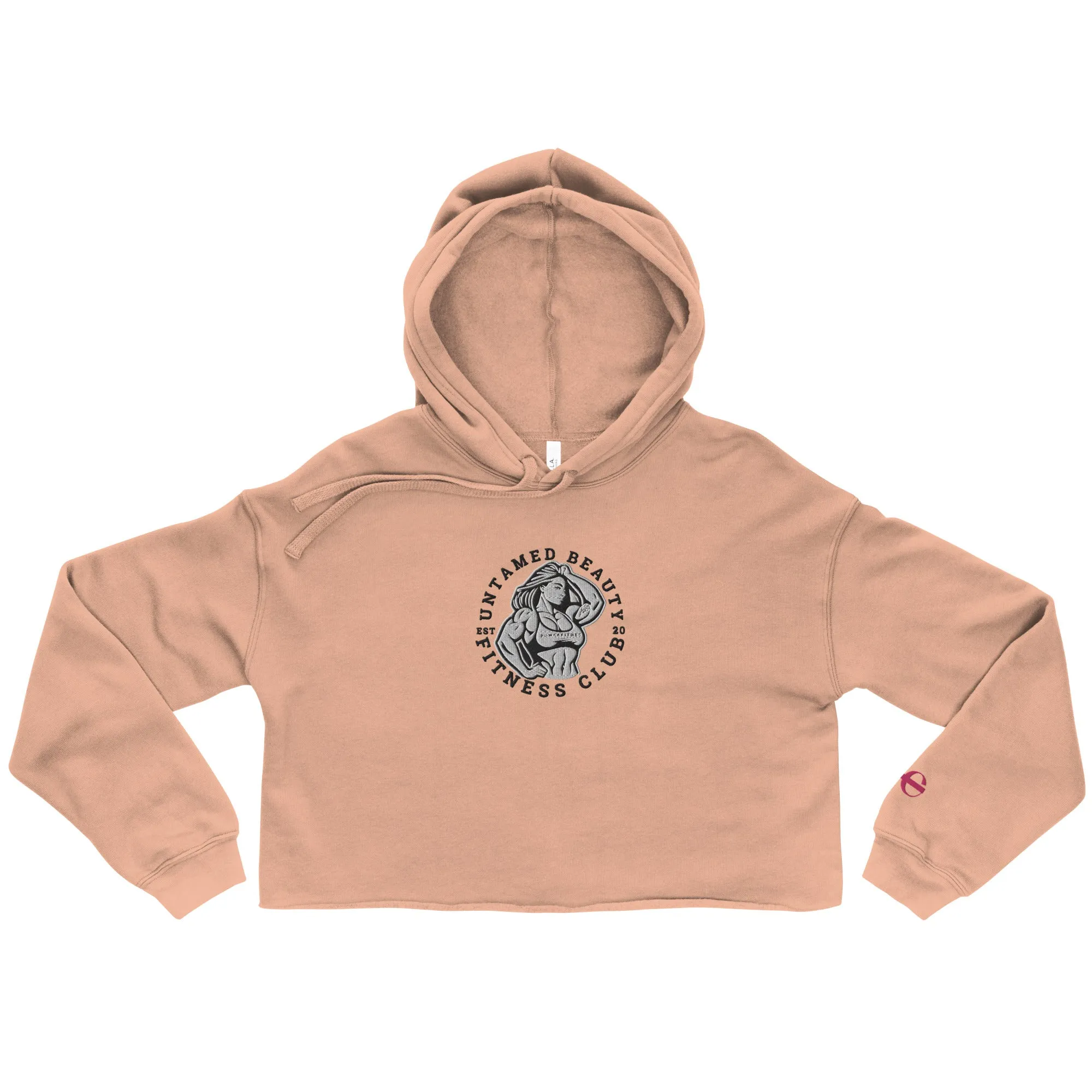 UNTAMED BEAUTY POWER FITNESS CLUB - Crop Hoodies
