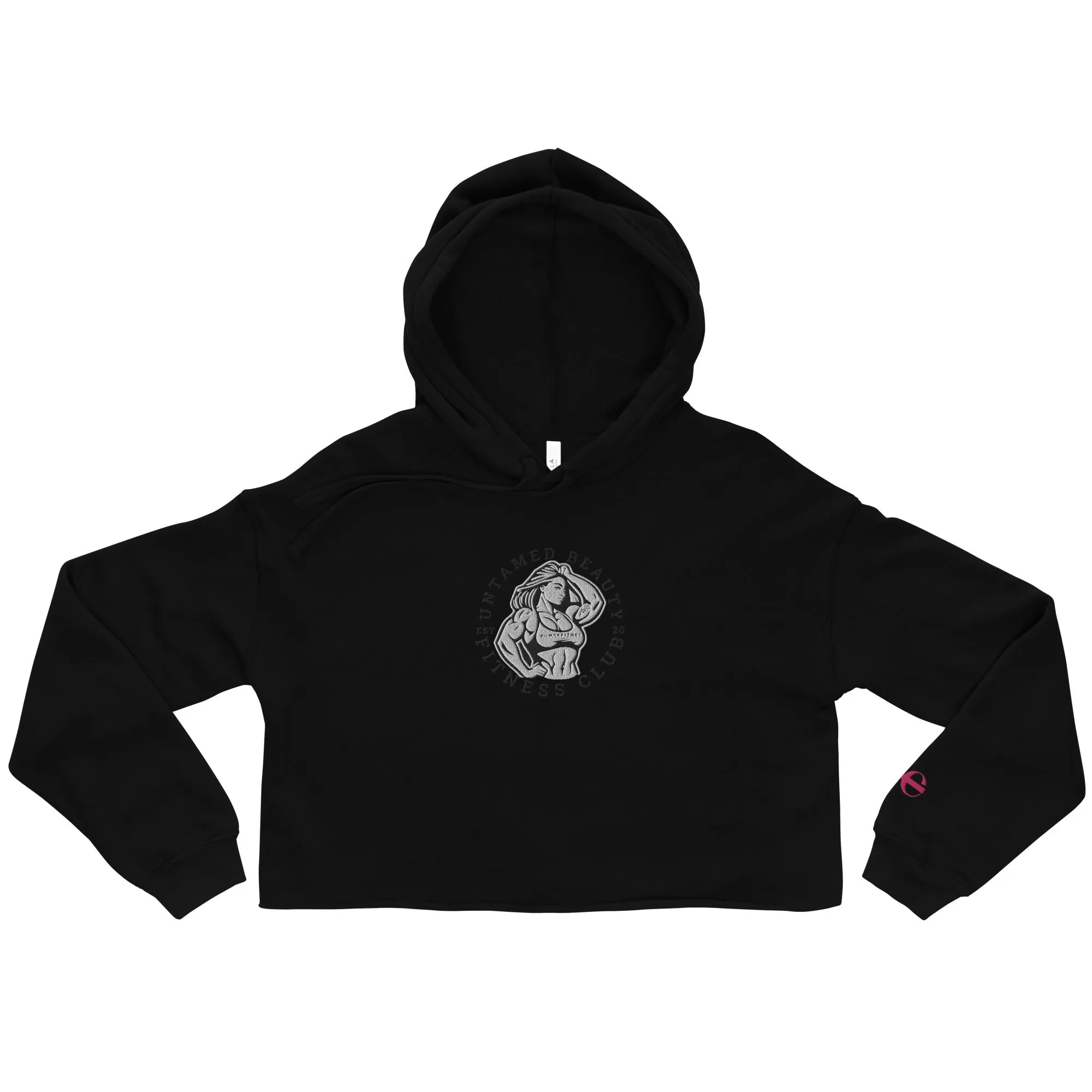 UNTAMED BEAUTY POWER FITNESS CLUB - Crop Hoodies