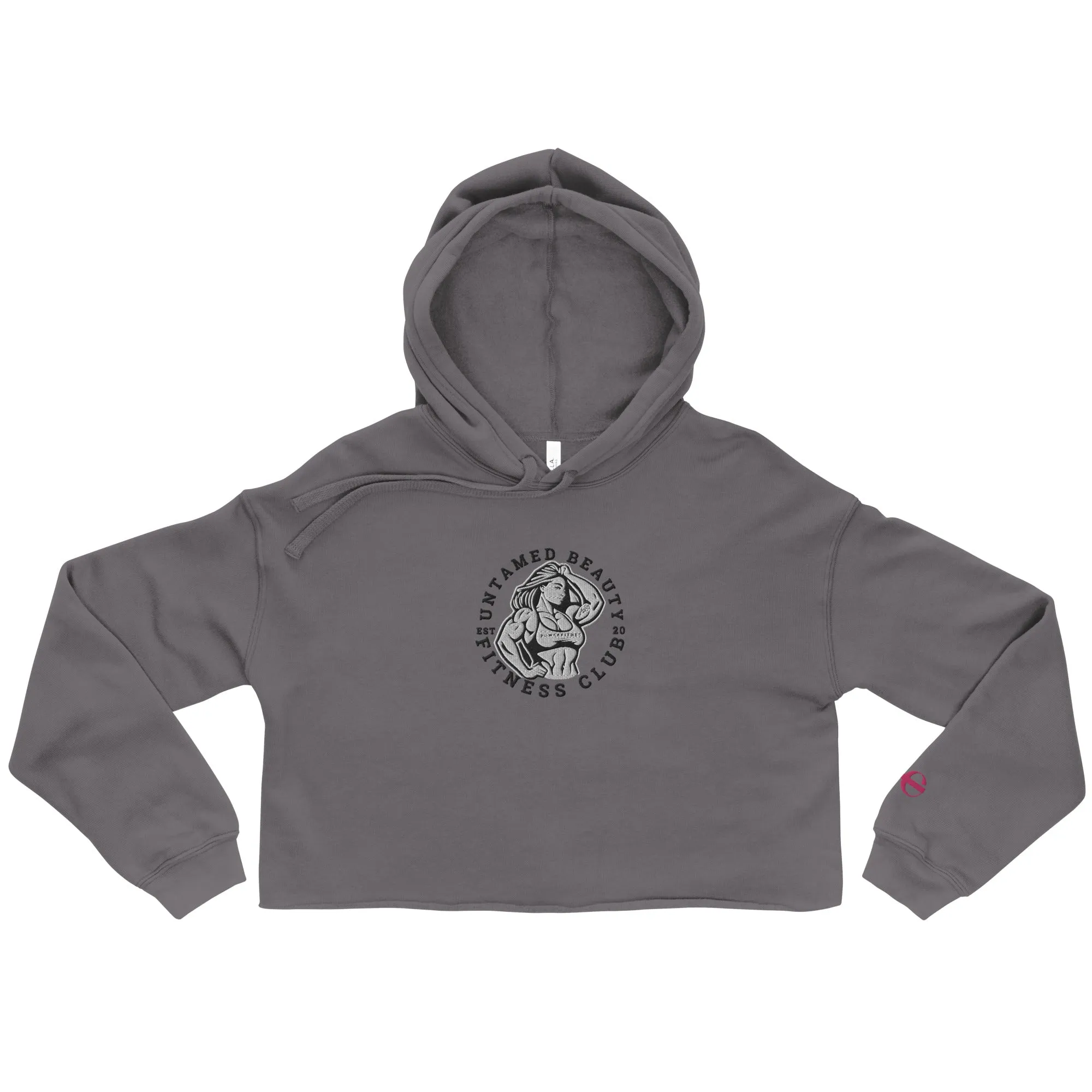 UNTAMED BEAUTY POWER FITNESS CLUB - Crop Hoodies