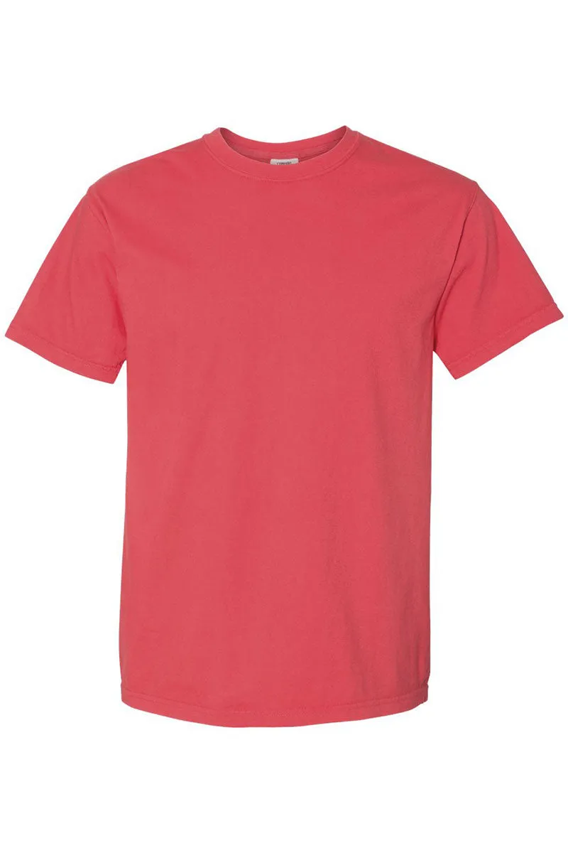 Valentine Leopard 3 Letter Monogram Comfort Colors Adult Ring-Spun Cotton Tee