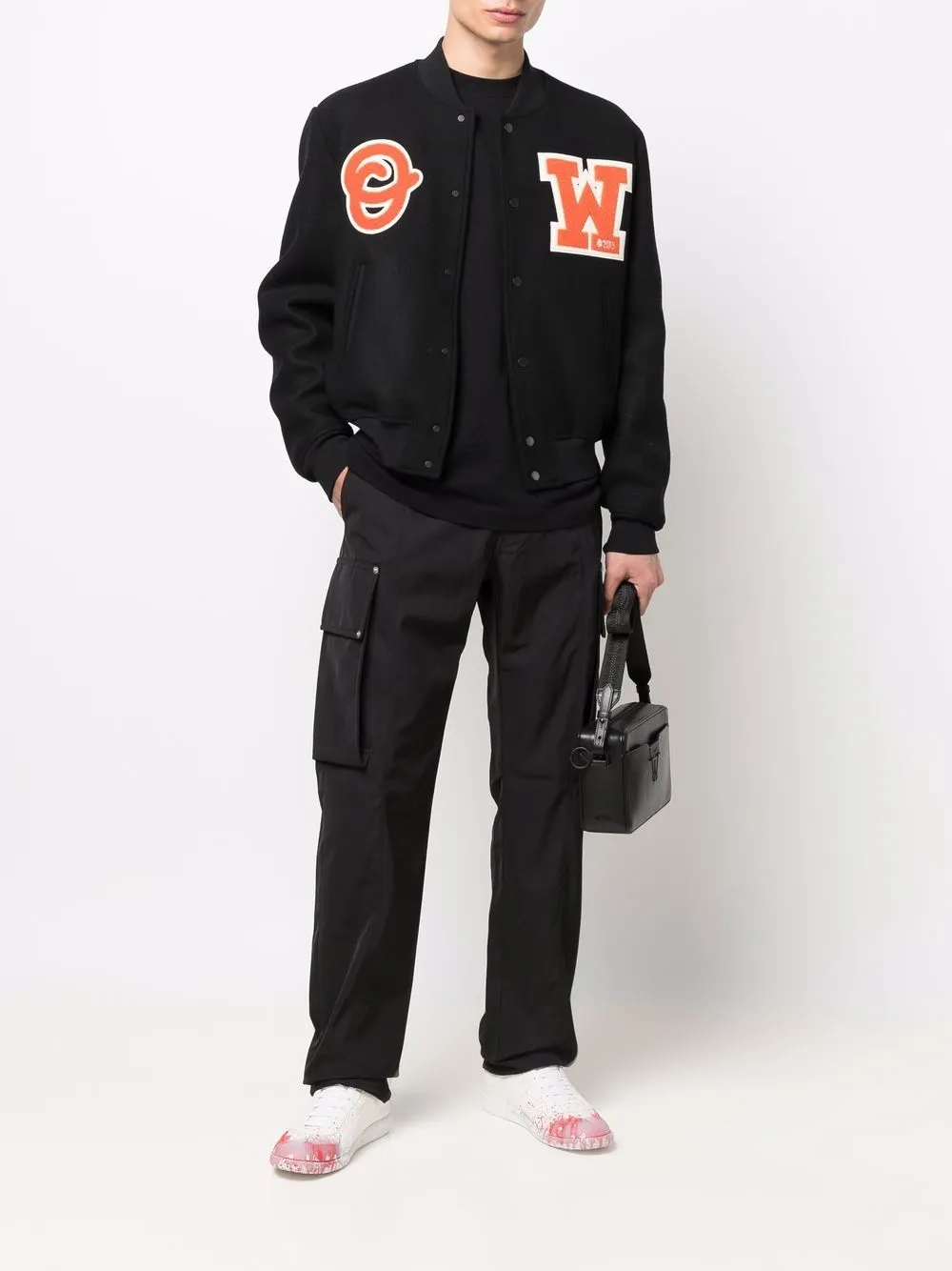 Varsity bomber jacket