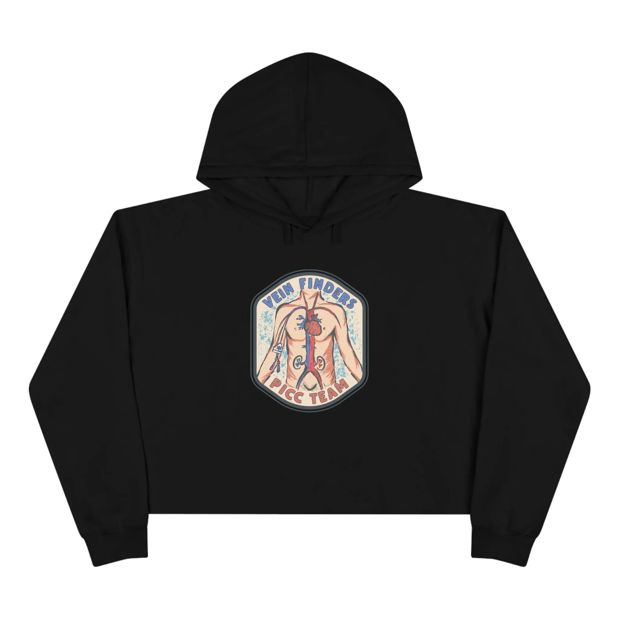 Vein Finders Crop Hoodie