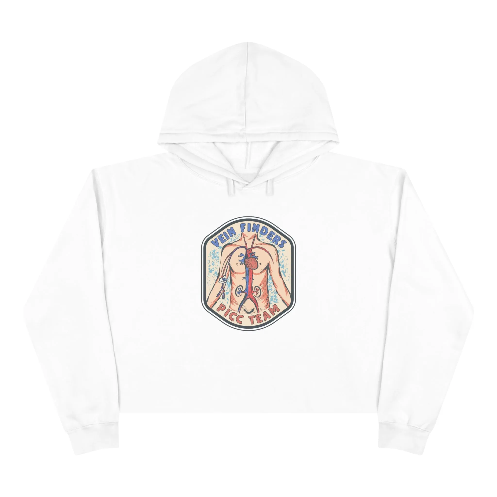Vein Finders Crop Hoodie