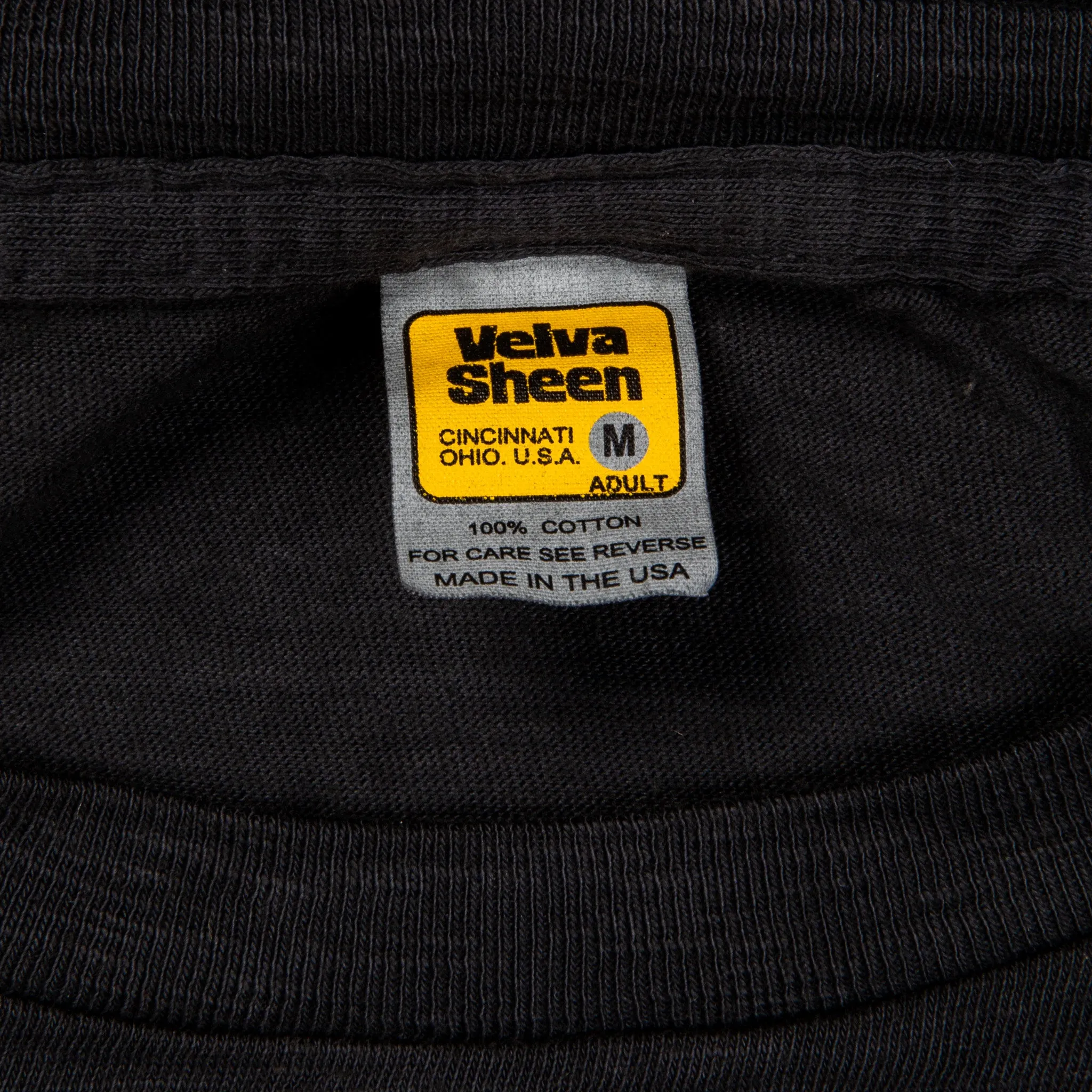 Velva Sheen Roll Tee in Black