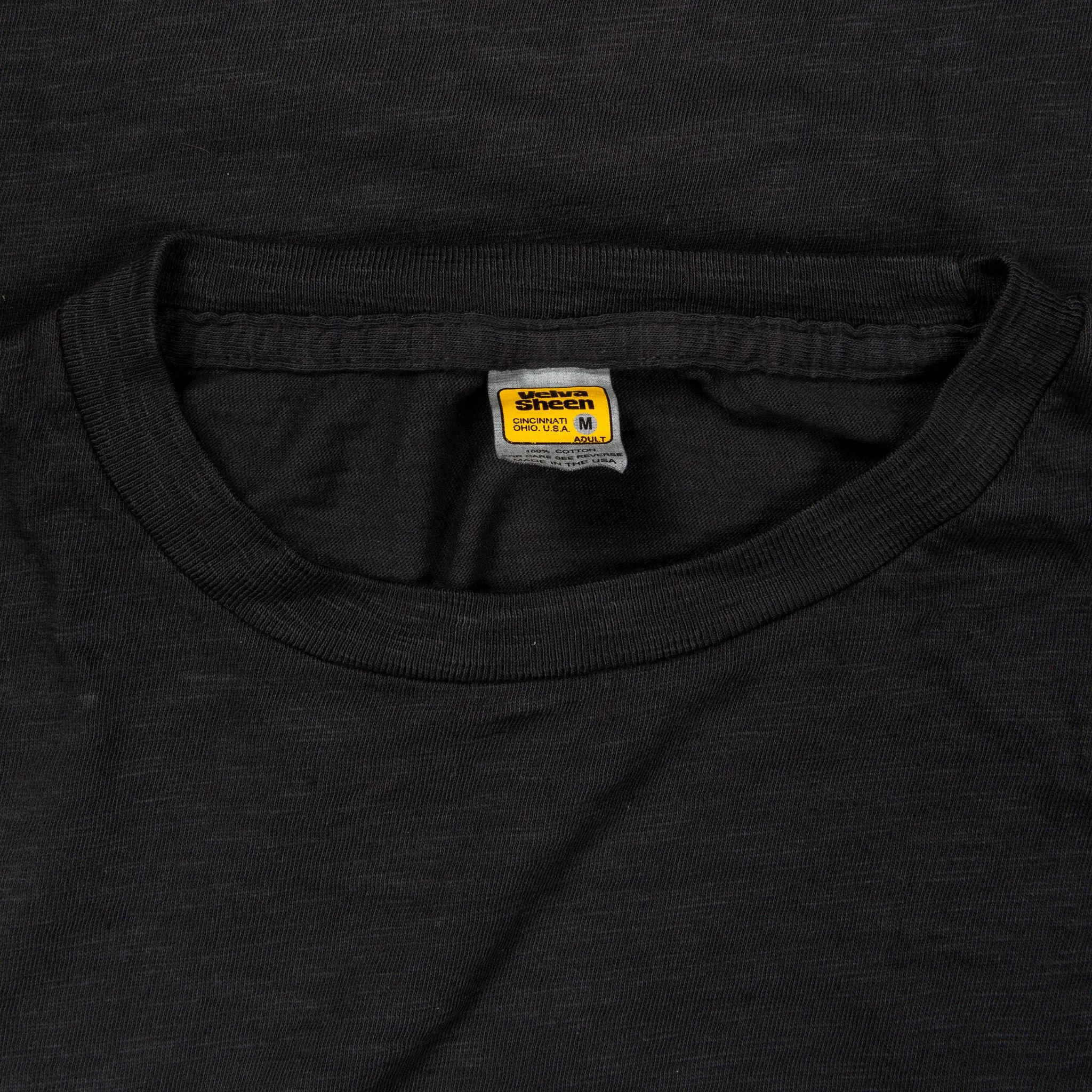 Velva Sheen Roll Tee in Black
