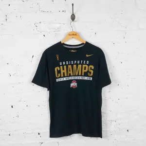 Vintage Nike Ohio State Champions T-shirt - Black - L