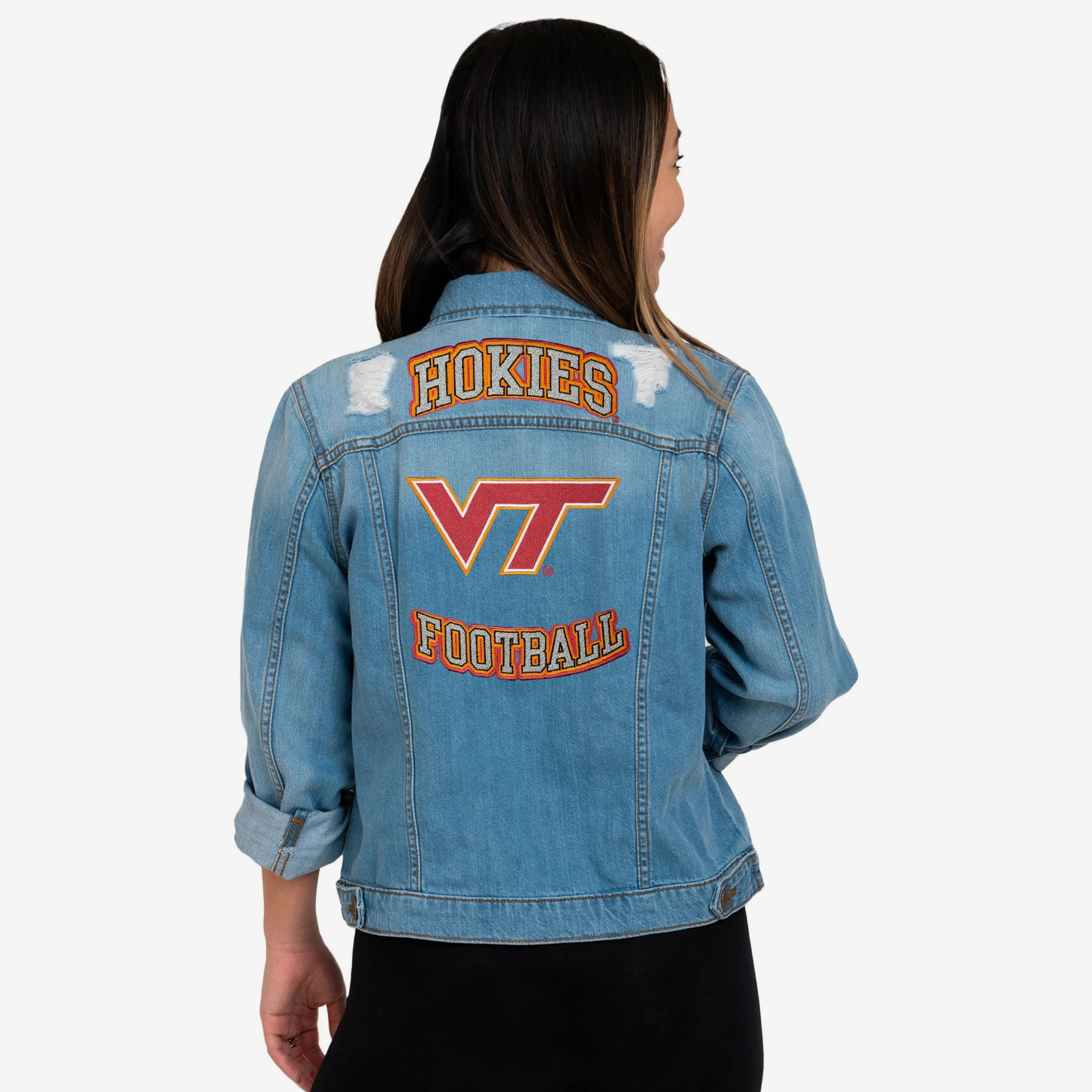 Virginia Tech Hokies Womens Denim Days Jacket