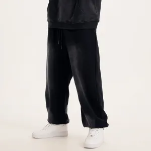 Washed Black Oversized Sweatpants x Streetwear Baggy Pants