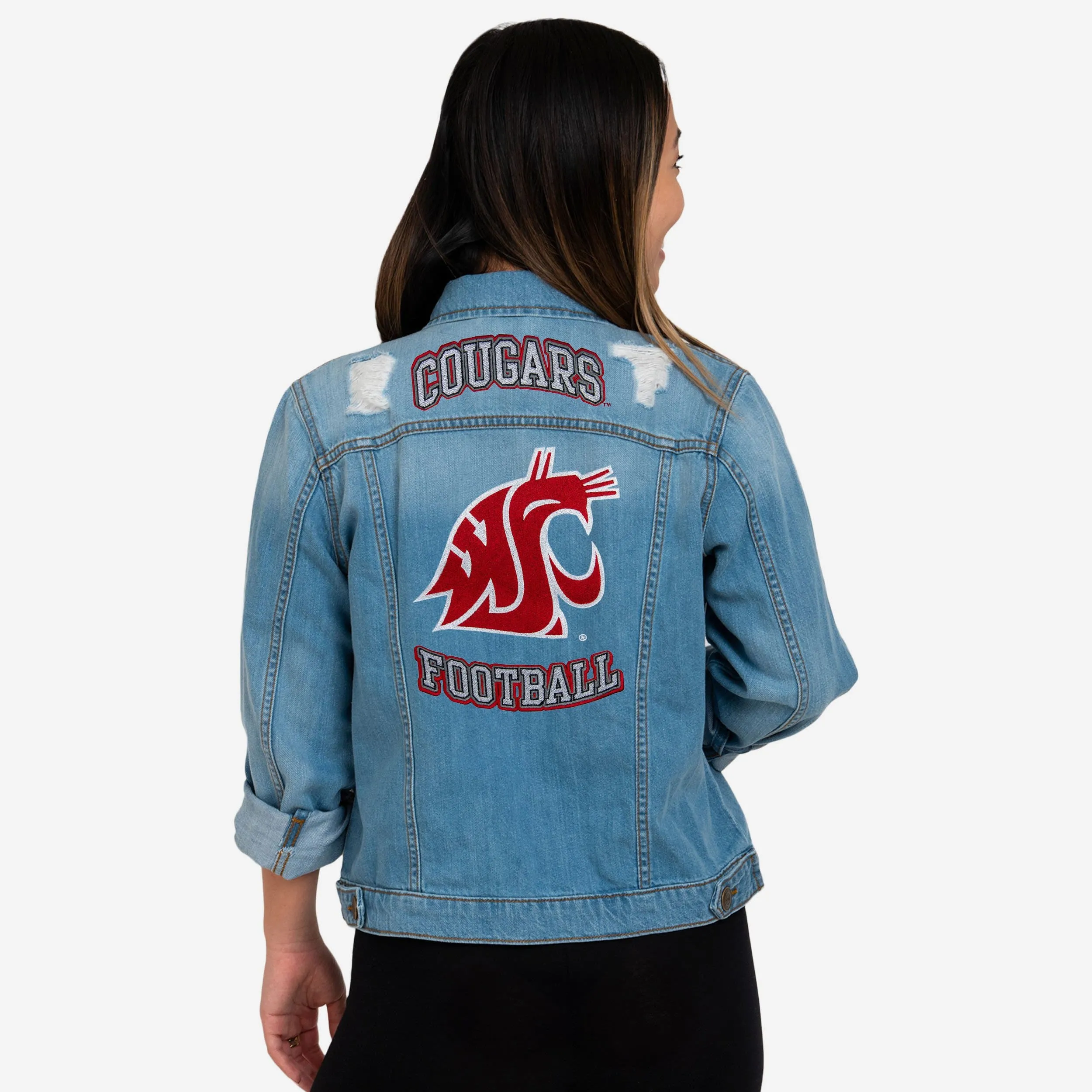 Washington State Cougars Womens Denim Days Jacket