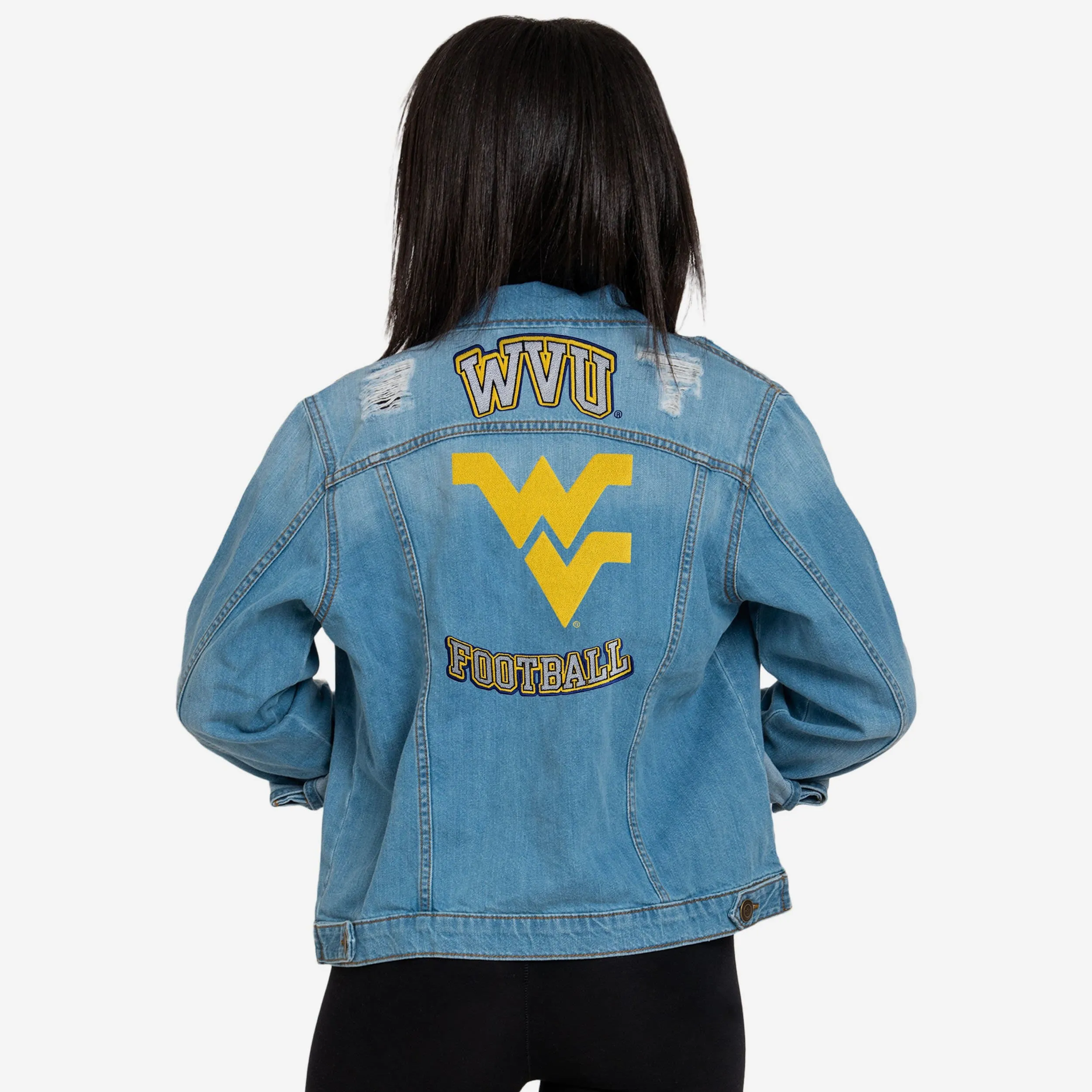 West Virginia Mountaineers Womens Denim Days Jacket