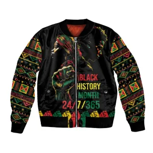 When I'm Born I'm Black Bomber Jacket Black History Black Month LT9