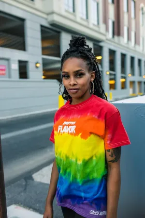 White Drippin Flavor | Rainbow Pride Tee