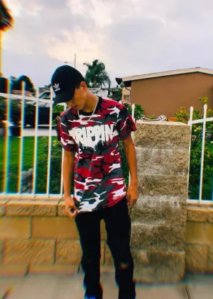 White Drippin | Red Camo Tee