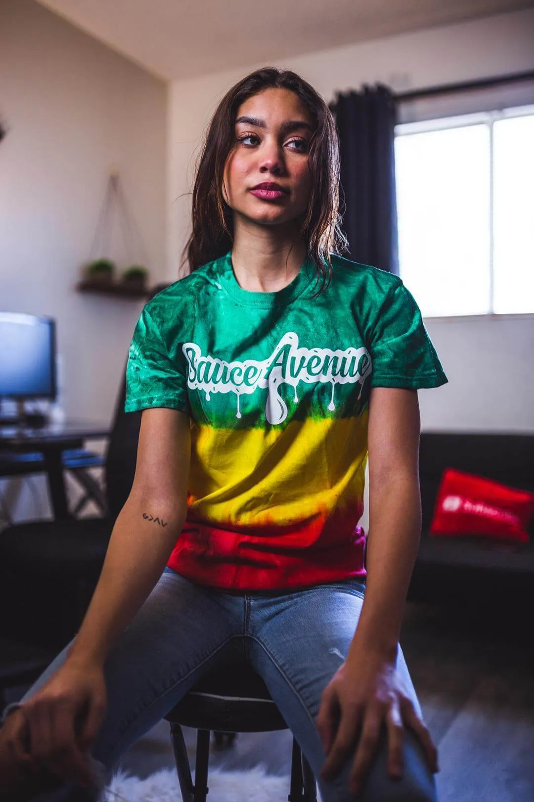 White SA Drip | Congo Tee