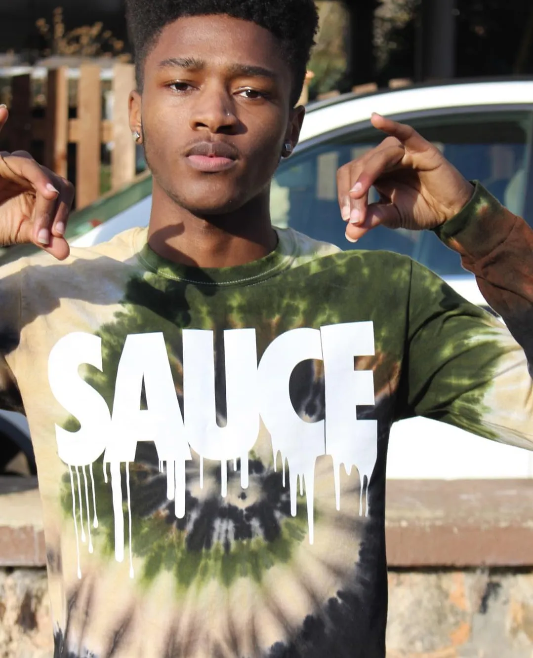 White Sauce | Camo Tie Tee