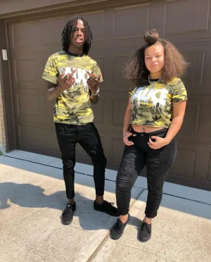 White Sauce | Yellow Camo Tee