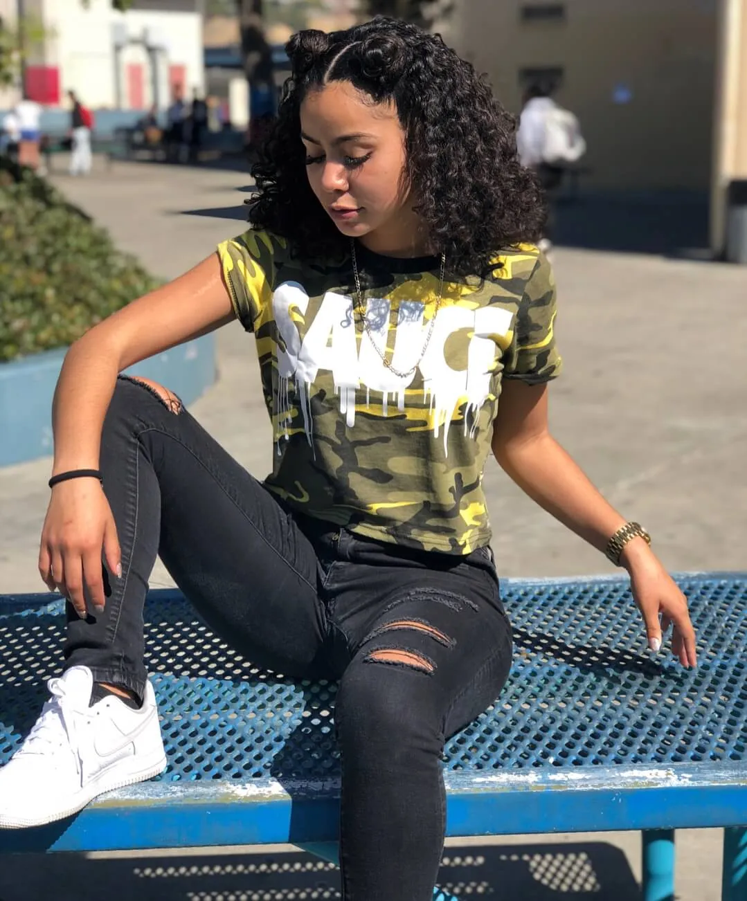 White Sauce | Yellow Camo Tee
