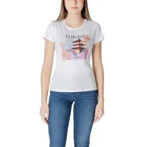 White T Shirt with Tokyo Graphic