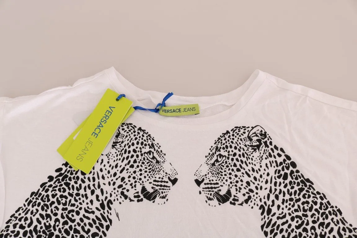 White Tiger Motive Blouse