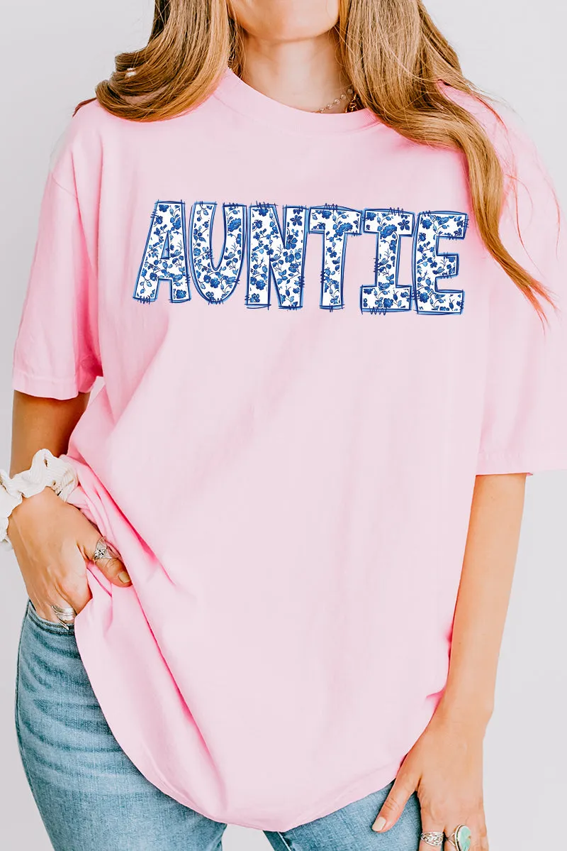 Willow Block Auntie Comfort Colors Adult Ring-Spun Cotton Tee