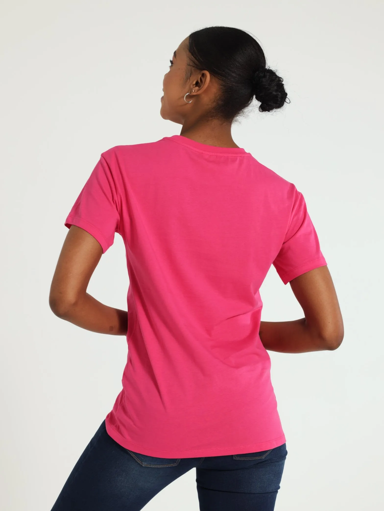 Willow Oversized Logo Tee - Pink