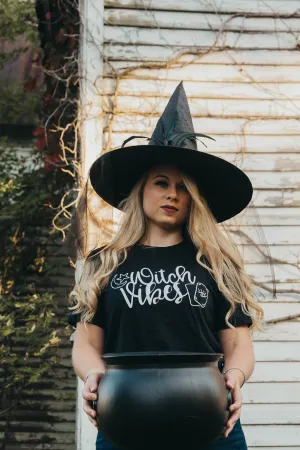 Witchy Vibes Tee - Black