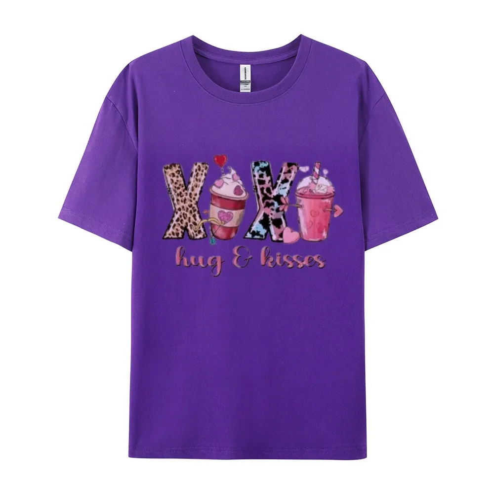 Women Coffee Is My Valentine's Day Print Graphic T-shirt