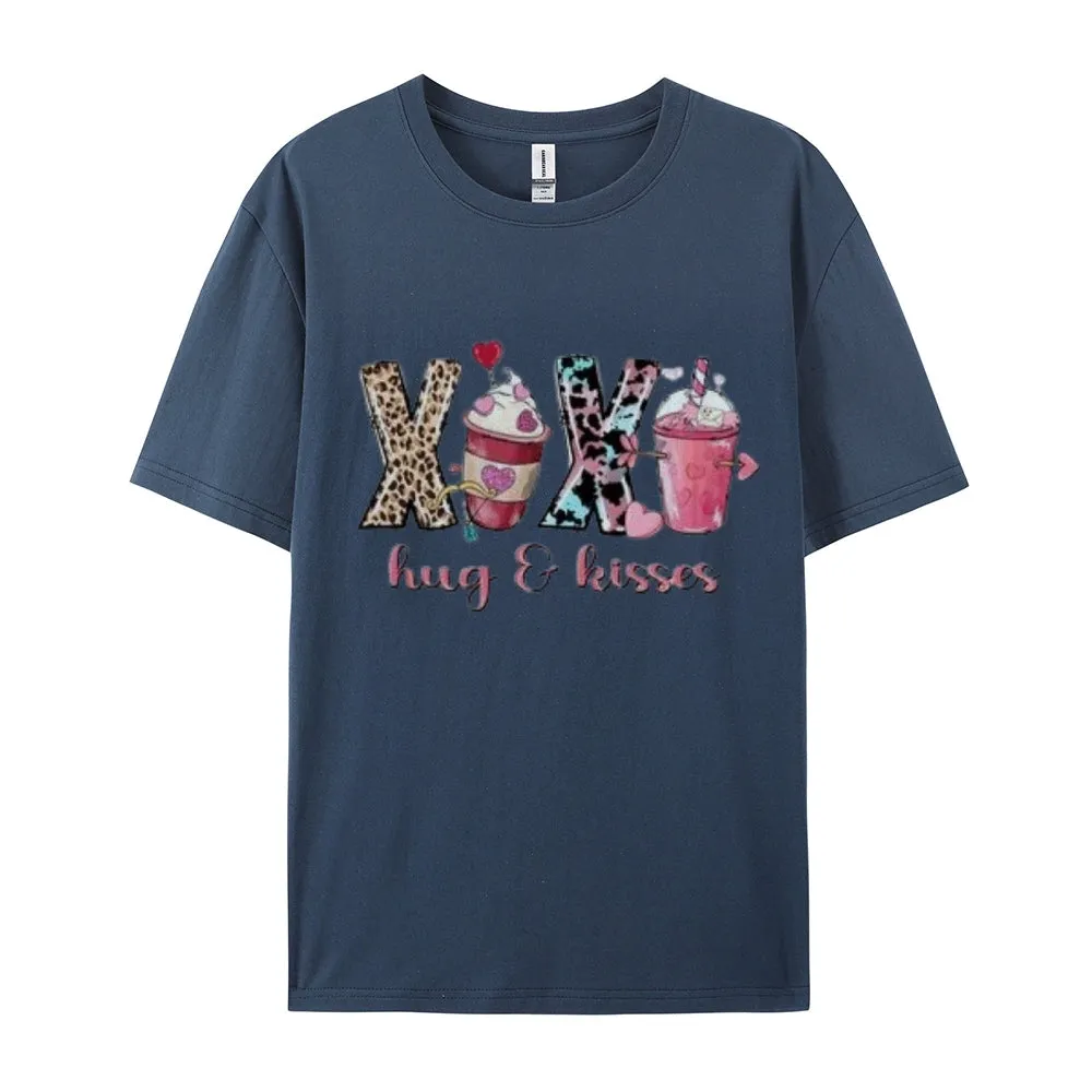 Women Coffee Is My Valentine's Day Print Graphic T-shirt