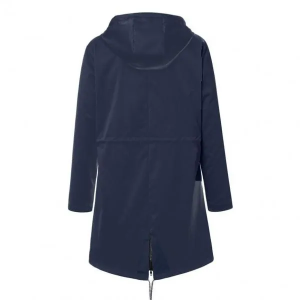 Women Rain Jackets Warm Wide Female Sam Jackets Solid Rain Hooded