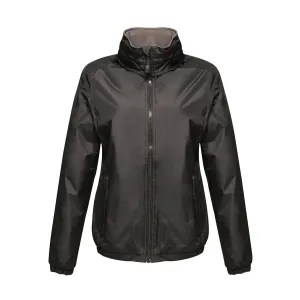 Womens Bomber Jacket Dover Black Waterproof Insulated Zipped Pockets Size 12