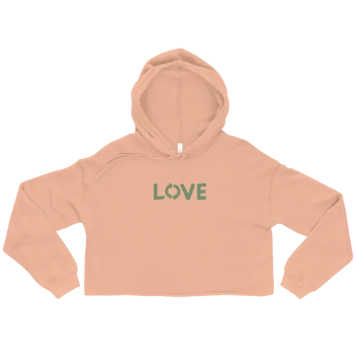 Women's Love Crop Hoodie