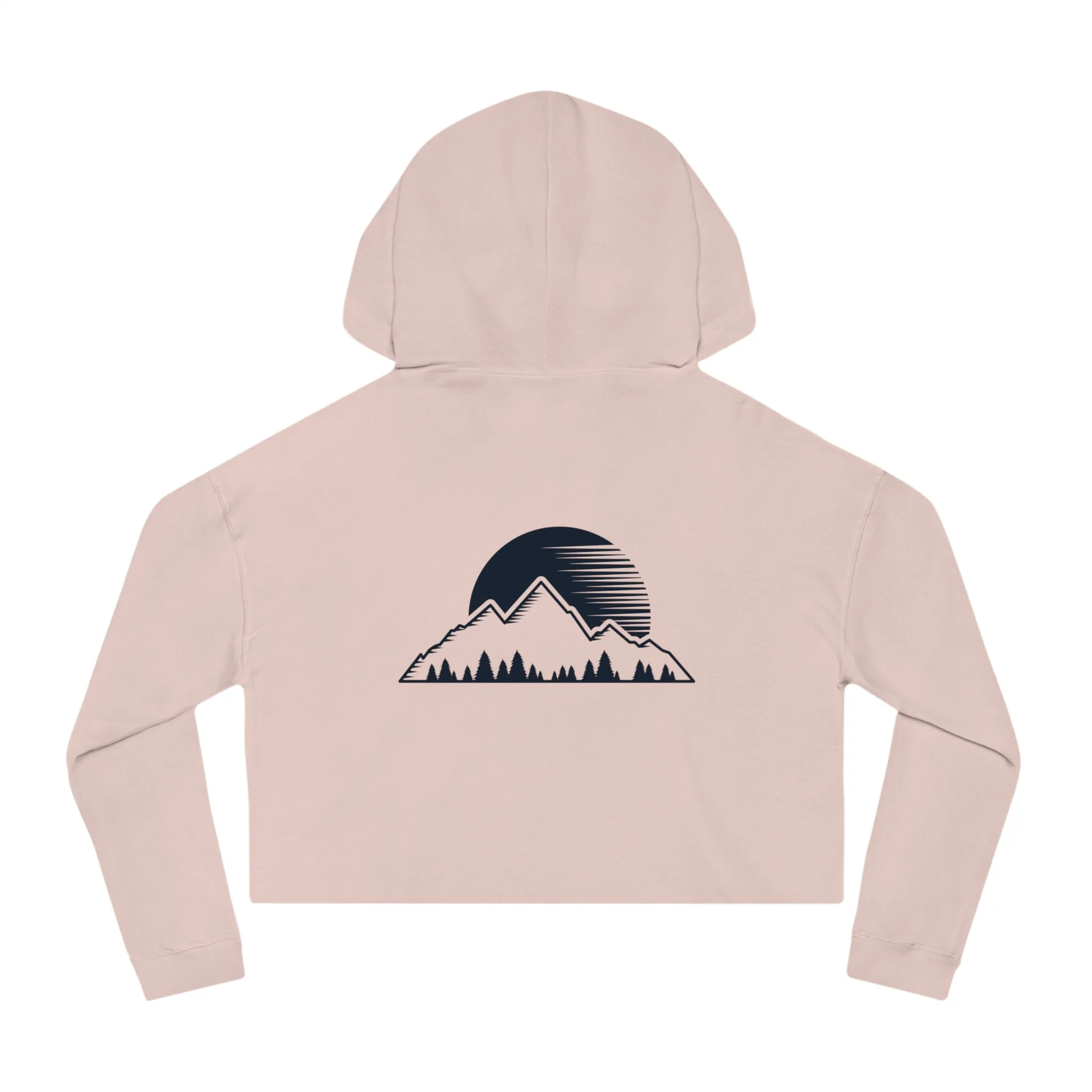 Women’s Not All Who Wander Are Lost Typographical Art Cropped Hooded Sweatshirt