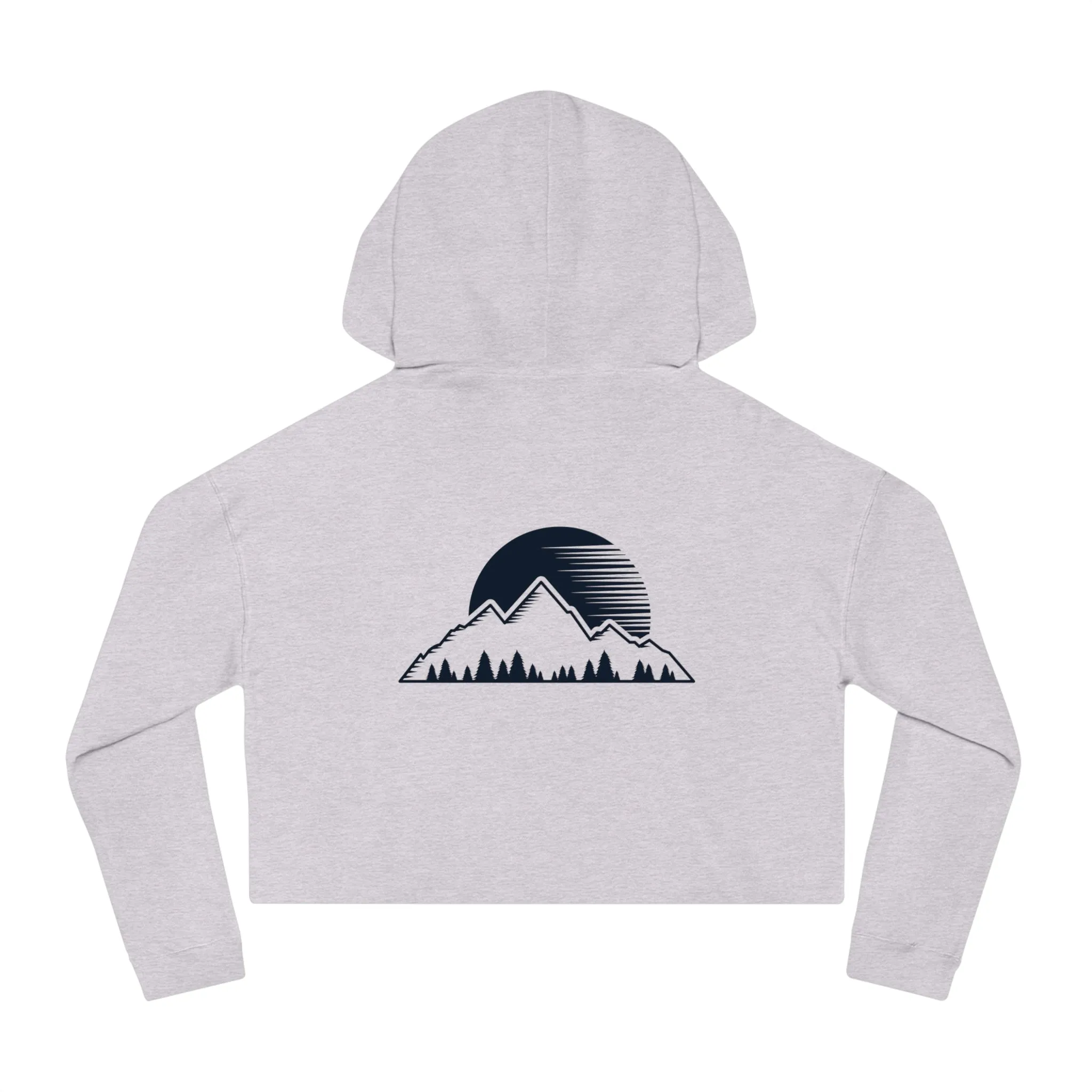 Women’s Not All Who Wander Are Lost Typographical Art Cropped Hooded Sweatshirt