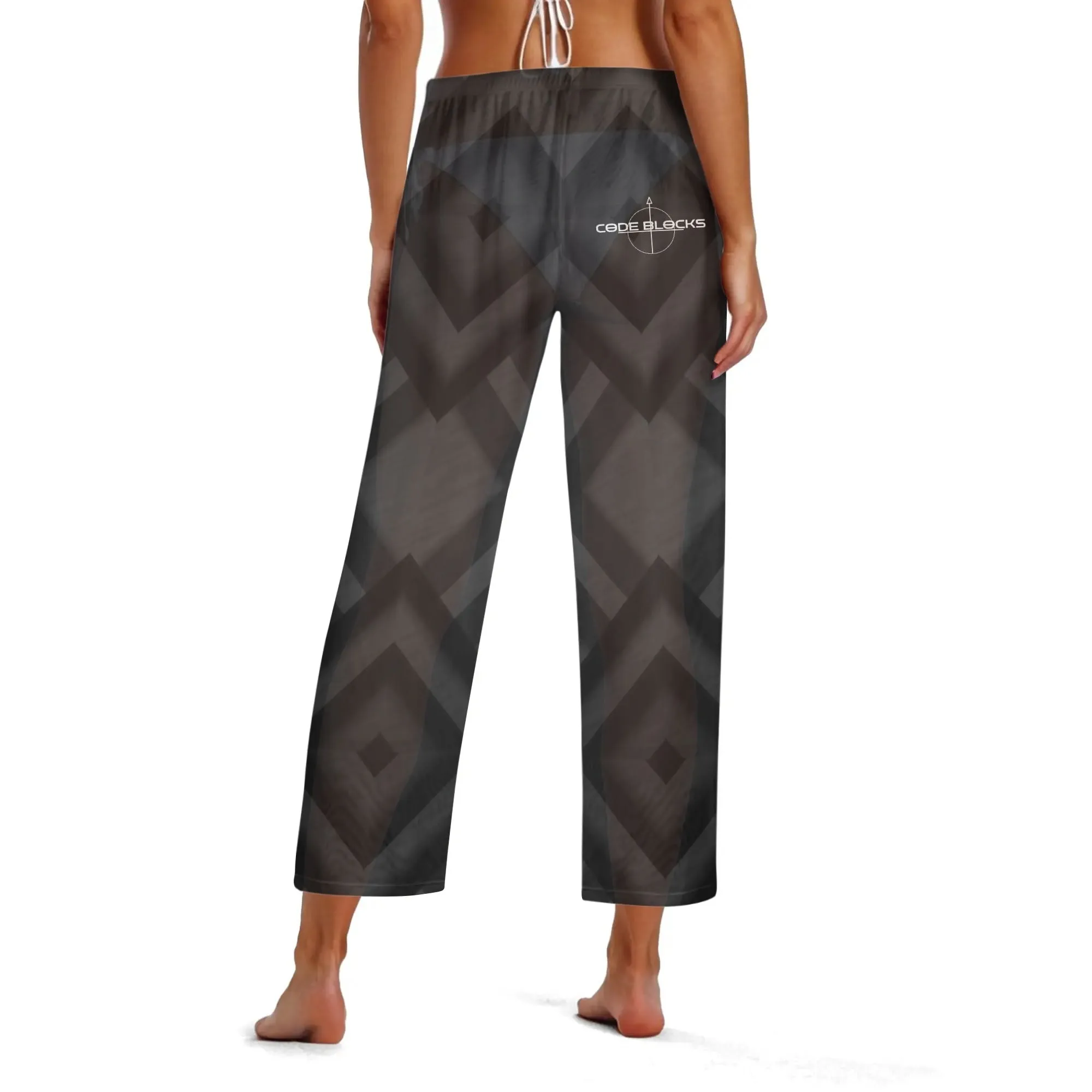 Womens See Through Cover up Straight Leg Pants Swimsuit Bikini Bottom