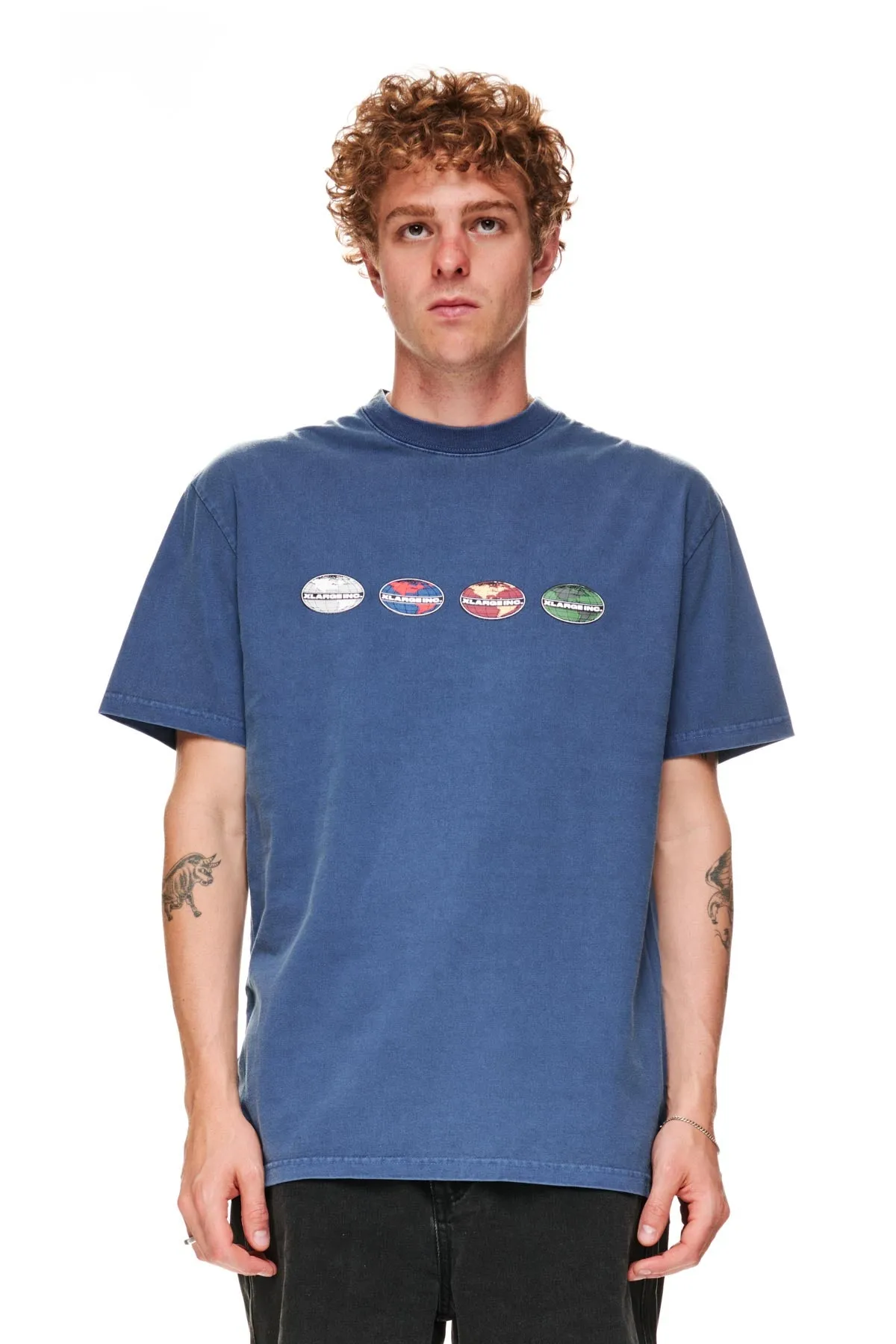 World SS Tee  - Navy