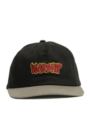 WORSHIP SUPPLIES CHEWED HAT - WASHED BLACK