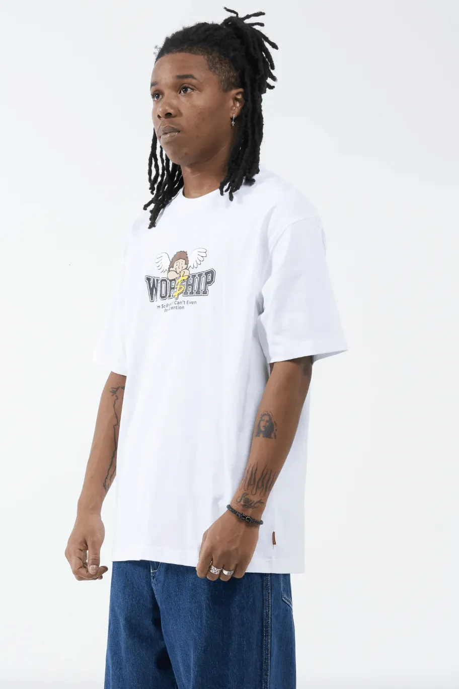 WORSHIP SUPPLIES PAY UP TEE - WHITE