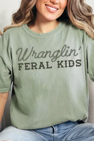 Wranglin' Feral Kids Comfort Colors Adult Ring-Spun Cotton Tee