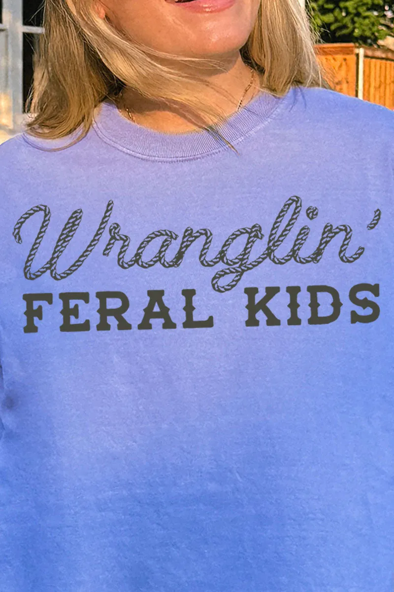 Wranglin' Feral Kids Comfort Colors Adult Ring-Spun Cotton Tee