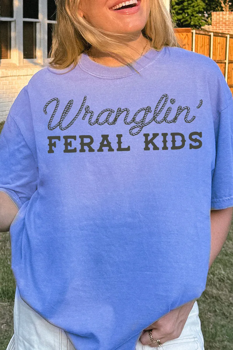 Wranglin' Feral Kids Comfort Colors Adult Ring-Spun Cotton Tee