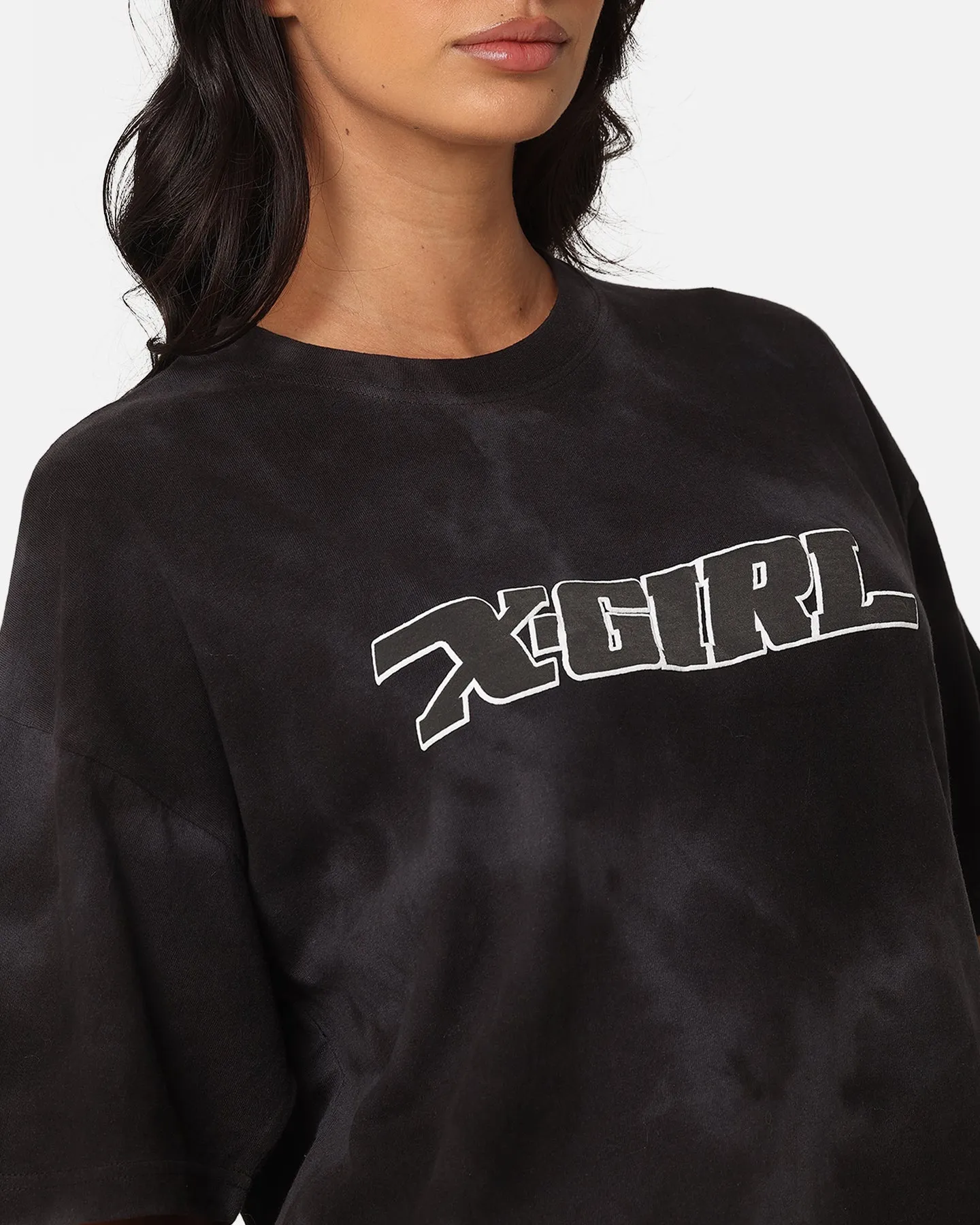 X-Girl Women's Future X-Girl Relaxed T-Shirt Black Tie-Dye