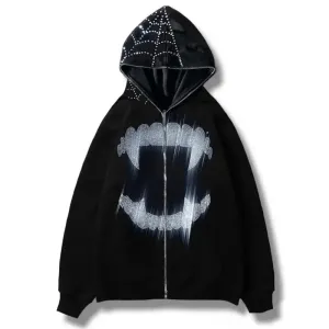 Y2K Rhinestone Hoodie