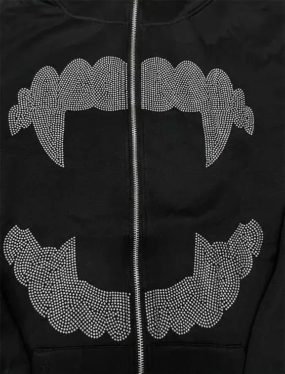 Y2K Rhinestone Hoodie