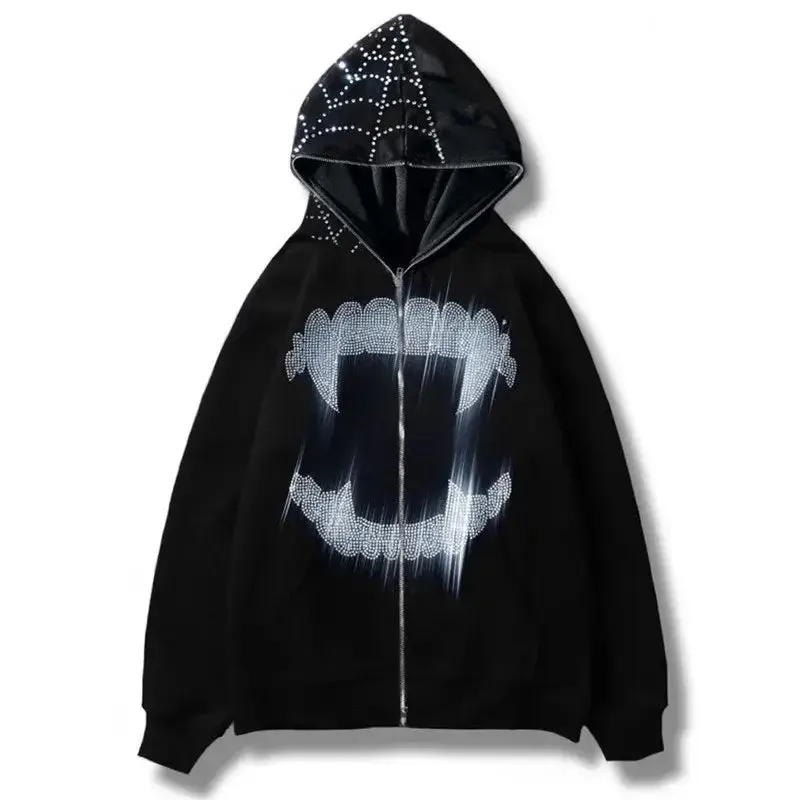 Y2K Rhinestone Hoodie
