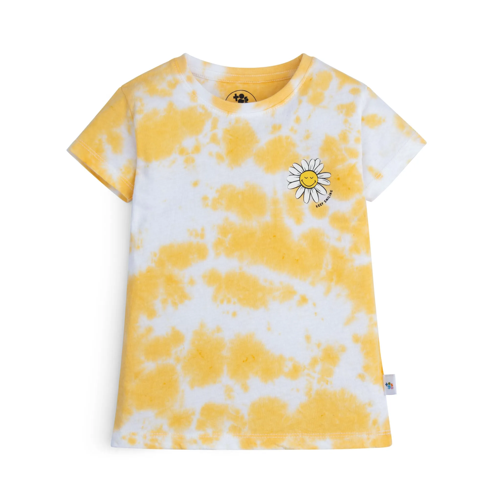 Yellow Tie Dye Graphic T-Shirt