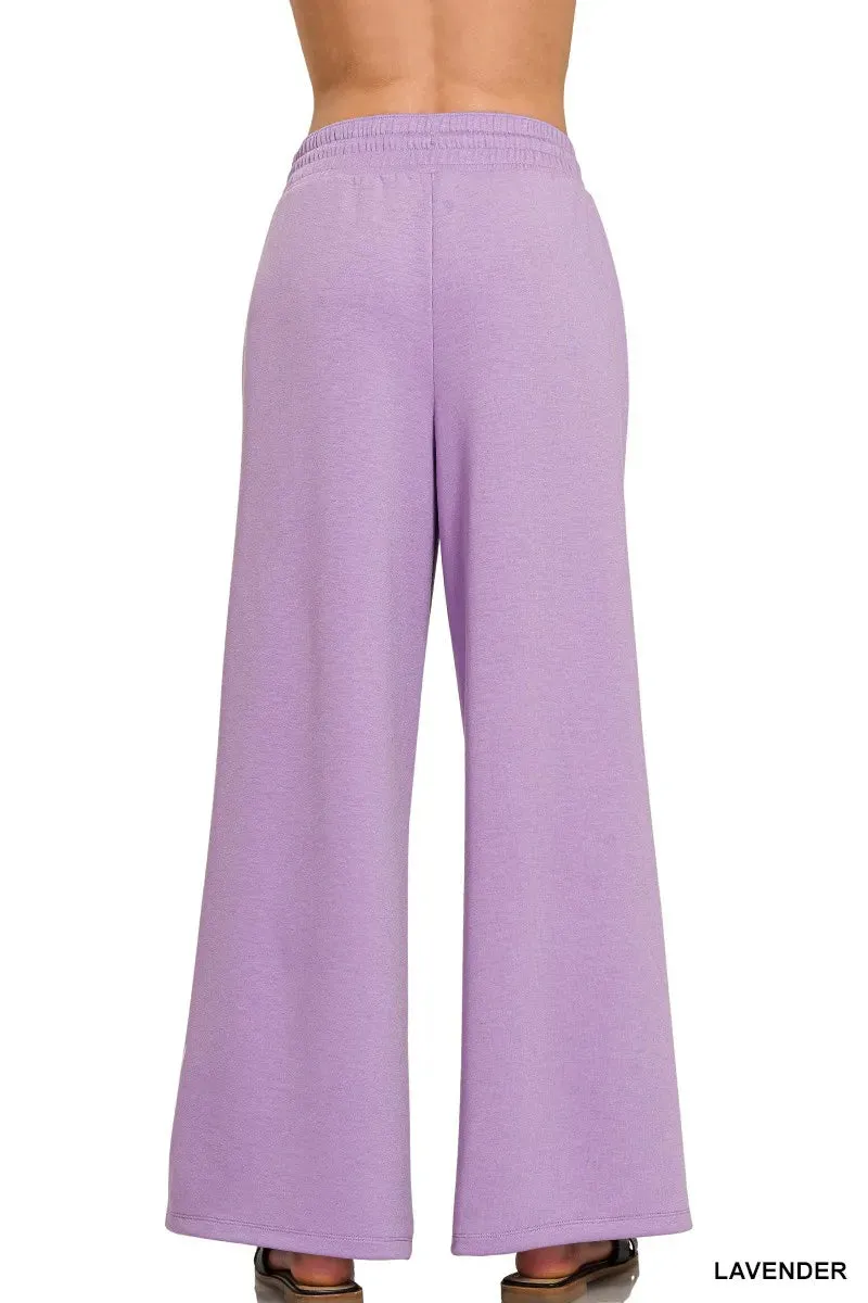 Zenana Scuba Drawstring Pants